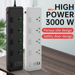 TB-T30 3000W with Safety Control Switch 2 USB Port 2 PD Type-C Port & 4 Universal Socket Power Extension 3.1A Max