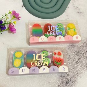 Penghapus Stik Es Krim Buah 1 Set Isi 4 Pcs Dessert - ERASER ICE CREAM STICK -  hapusan lucu unik alat tulis kerja kantor sekolah anak hadiah sovenir warna warni wangi bersih