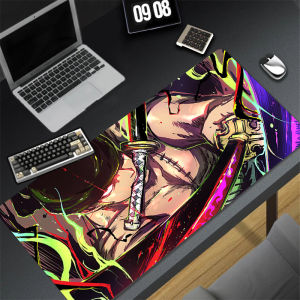 Bandai | Mouse Pad Laptop Gaming Accessories Keyboard Pad One Piece Zoro Gamer Extended Desk Mat Office PC Cool Anime Mousepad Rug Carpet