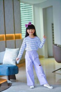 Setelan Kulot Anak Perempuan Remaja Tanggung Hazwa Collection Oneset Tunik Kaos Sun Flower Lengan Panjang