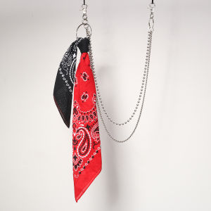 Double Layered Hip Hop Style Metal Belt Pants Chain Waist Chain Street Dance Walnut Flower Boys Girls Universal Accessory