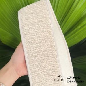 Dây Chà Lưng Từ Sợi Lanh Thiên Nhiên Dụng Cụ Giúp Tẩy Tế Bào Chết Mụn Lưng Vết Thâm Chiều Dài 60cm