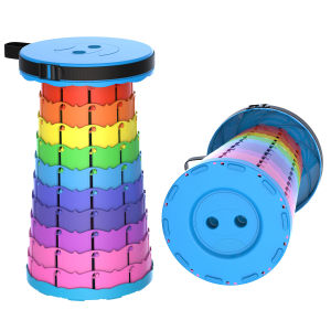 (พร้อมส่ง)GOODPLAYเก้าอี้ยืดกลางแจ้งสีสายรุ้ง เก้าอี้พับได้ เก้าอี้ท่องเที่ยวพกพาสะดวก เก้าอี้อเนกประสงค