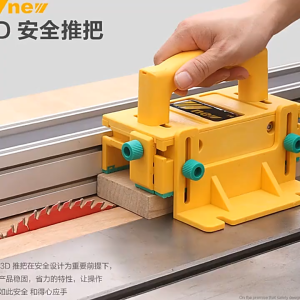 Inverted table saw woodworking assistance! 3D safety handle with push ruler anti injury and efficient handling more stable cutting
