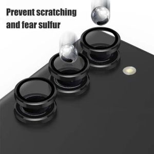 High Quality Metal Camera Lens Tempered Glass Film For Samsung Galaxy Z Flip6 Fold6 Flip5 Fold5 Anti-Fingerprint Shockproof Phone Lens Protector
