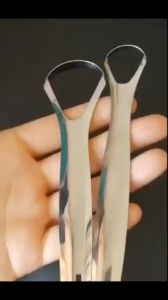 3PC Spatel Lidah Tongue Scrapper Pembersih Lidah Stainless Steel Tongue Cleaner Alat Pembersih Lidah