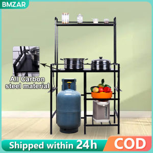 BMZAR All Metal Gas Stove Stand with LPG roller Gas Rack Stove Rack Kitchen Organizer Rack Gas stove rack