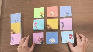 6/9pcs Floral Bird Sticky Notes Pastel Self-Adhesive Memo Pads Aesthetic Decorative Note Paper Journal Office School Stationery