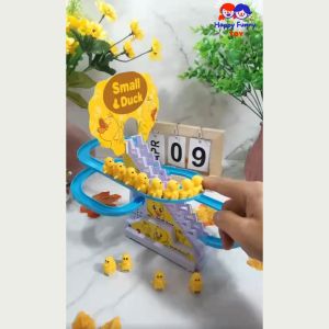 TOY😊พร้อมส่ง💯 เป็ดไต่บันได เป็ดขึ้นบันได สไลเดอร์ ของเล่นไฟฟ้า เป็ดน้อย ปีนบันได ของเล่นเด็ก สไลด์เป็ดน้อยสีเหลือง ของเล่น