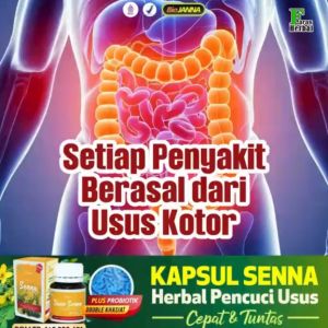 Kapsul Daun Senna isi 30 Kapsul Herbal & Mengandung Probiotik Bersihkan Usus secara Alami Kualitas Terbaik