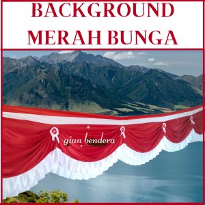 background panggung bendera merah putih hiasan kantor dan gedung