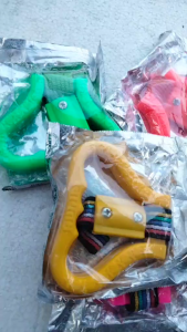 Bajaj Genuine Parts Hanging Handle Grip for 3 Wheel Models in Red Blue Yellow Green Pink Orange and Silver with Straps