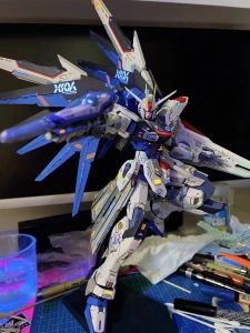 Gundam HG Mobile Suit Unicorn Red Heretic Assault Freedom Original Gouz Model Kit Toy Assembly Robot Collectible Figure