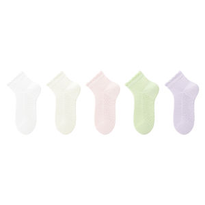 B&C.Room | ถุงเท้าเด็กผ้าฝ้ายแท้ระบายอากาศได้ดี ดูดซับเหงื่อ ป้องกันกลิ่น ถุงเท้าผู้หญิงฤดูร้อนแบบบาง สำหรับนักเรียนหญิง