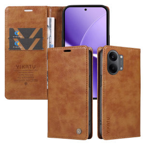 Wallet Card Hoder Magnetic Case for POCO F6 F7 F8 M6 M7 X7 X8 Pro Max Ultra C65 C71 C75 C85 C85X | Lychee Grain Leather Cover