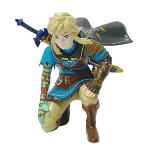 Bandai | Anime Legend Of Zelda 12cm Link Kingdom Of Tears Squatting Position Statue Game Pvc Models Dolls Desktop Ornaments Gifts Hot