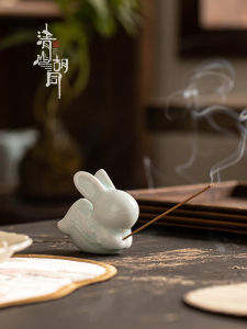 Đồ Trang Trí Phòng Khách Dễ Thương Trong Nhà Bằng Gỗ Phong Cách Zen Mèo Thỏ Dây Chuyền Hương Trang Trí Bàn Trà Đồ Chơi Trà