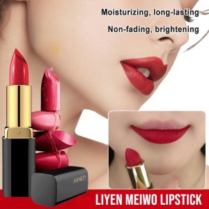 Liyen Meiwo Lipstick Matte Waterproof Moisturizing Lipstick Super Stay Non-stick Round Tube Lipstick with High Pigment