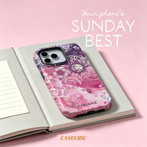 Potdemiel | Celestial Sun Moon Art For Case For iPhone 17 16 15 14 Plus 13 Pro Max Shockproof Hard Cover CaseChic