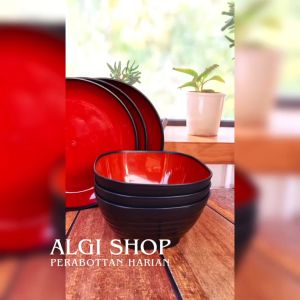 6Pcs (Gratis sndok) Piring Jumbo Bulan Serbaguna Tebal Bebas BPA