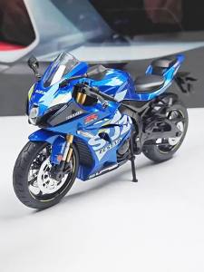 1:12 Suzuki GSX1000R R1250GS Alloy Diecast Toys Motorcycle Models Car with Light Shock Absorption Miniature Motorbike Boys Gifts