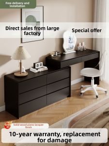 Modern Minimalist Storage Flip-Top Vanity