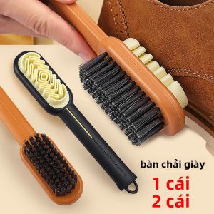Bàn Chải Vệ Sinh Giày Da Lộn Hai Mặt - Dụng Cụ Giặt Giày Gia Dụng Bằng Nhựa Bền Để Chăm Sóc Giày Dép