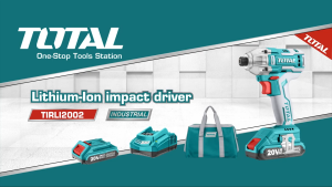 TOTAL – Máy siết vít dùng pin Lithium 20v. Model: TIRLI2002. Động cơ không chổi than. Mô-men xoắn: 200Nm
