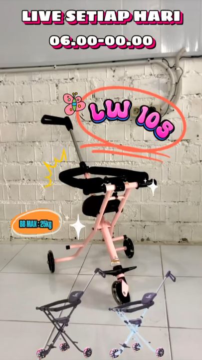 Magic Sroller Micro Trike Exotic LW 105 Kereta Dororong Anak