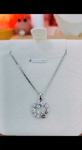 SUKI DAKARA S925 Silver Lucky Wreath Necklace Korean Style Light Luxury Clavicle Chain for Women