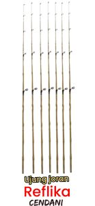ujung joran sambungan atas reflika cendani 60cm --100 cm