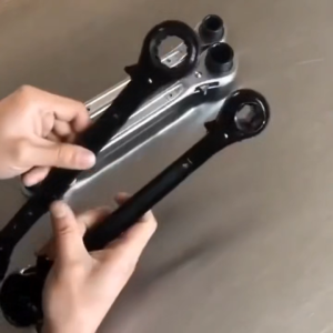 Cờ Lê Giàn Giáo 2 Đầu Ratchet Đảo Chiều Tự Động 14 - 27mm - Dụng Cụ Siết Tháo Nhanh - Thợ Xây Dựng & Cơ Khí