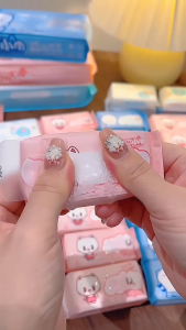 [8 in 1] Mini Soft Baby Wet Wipes Hand Mouth Cleaning Gentle Disposable High Quality Freshing Cleaning Babies tisu bayi