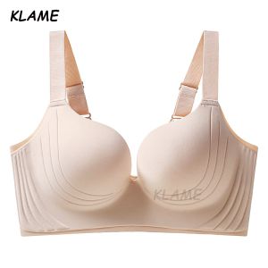 KLAME 34-44 CDE Cup Womens Push-up Adjustable Thin Seamless Underwear KLM1156