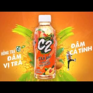 Trà Xanh C2 Hương Đào 1 Lốc Chai 225Ml