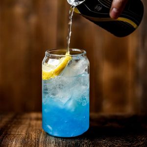 INS Internet Celebrity Glass Cold Extraction Coffee Cup Cans Coke Cup Creative Juice Cup Heat-Resistant Glass Water Cup