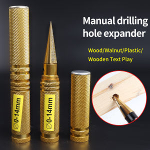 Golden Third-Generation Hole Expander Manual Drilling Tool Puncher Woodworking Crafts Model Making Hole Opener Set DIY Handmade 0-14mm