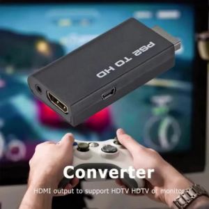 PS2 to HDMI Adapter Audio Video Converter with 3.5mm Audio Cable Compatible with PS1/2/  480i/480p/576i Display Modes