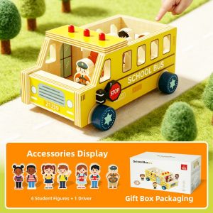 MWZ | Intelligence Development School Bus Toy Car