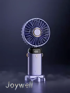 Mini Handheld Fan – 5-Mode Portable Foldable Small Fan with Digital Display USB Charging & 3000mAh Battery