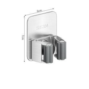 Mop Broom Holder Organizer Wall Mountable No Drilling