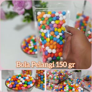 PROMO!! Bola Pelangi Biskuit salut Gula Pouch 150 gram