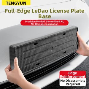 TENGYUN | Car License Plate Protector Frame Full Edge Protection
