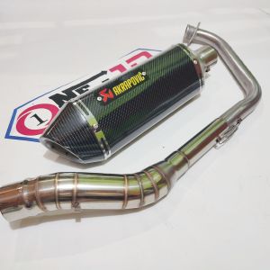 Knalpot Akrapovic Carbon Byson Gsx Vixion old New R15 v2 v3 Jupiter Mx King Cb 150r Cbr Facelift Satria Fu Sonic Verza Dll