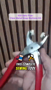 100PCS Snap Button Plier Set Metal Snap Button With Fastener Pliers