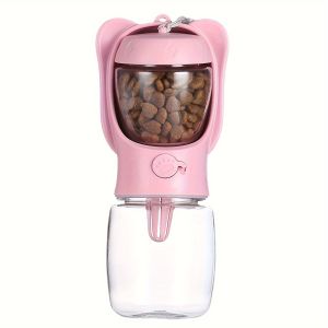 Portable Dog Water Bottle with Food Container Outdoor Water Dispenser for Cat Puppy Leakproof Walking Drinking Bowls Supplies