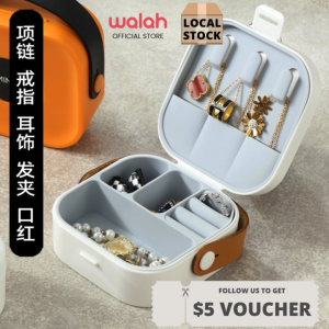 Portable Jewelry Box Mini Multifunctional Travel Jewelry Storage Rings Earrings Necklace Organizer