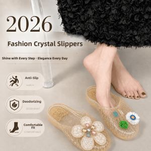 YUEYOUXIN | Non-slip Odor-resistant Jelly-style Slippers Soft and Elastic