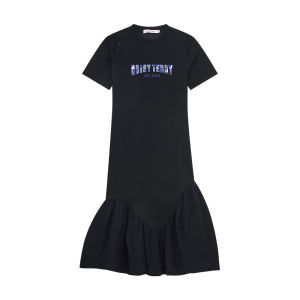 Cute 3D Bear Fashion Trendy Round Neck Slimming Dress