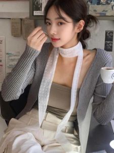 Khăn Choàng Ren Dài Cho Nữ Mùa Xuân Hè Trang Trí Cổ Nhiều Lớp Đa Năng Trang Sức Vòng Cổ Trang Trí Phụ Kiện Thời Trang